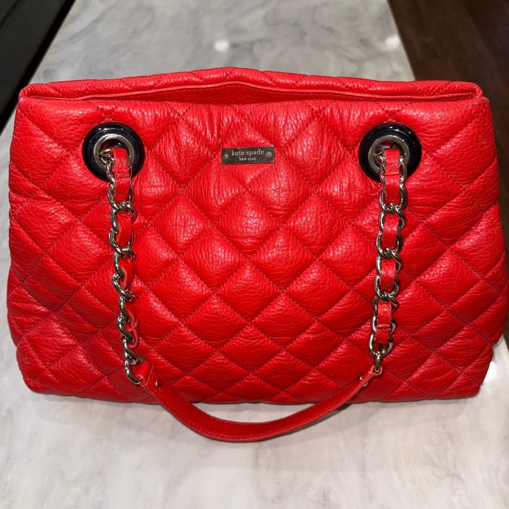 Kate Spade Cherry Quilted Shoulder Bag